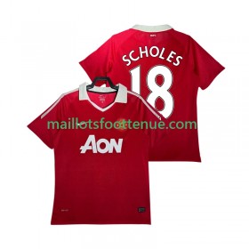Maillot/Tenue Manchester United SCHOLES 18 2010 2011 Retro Domicile